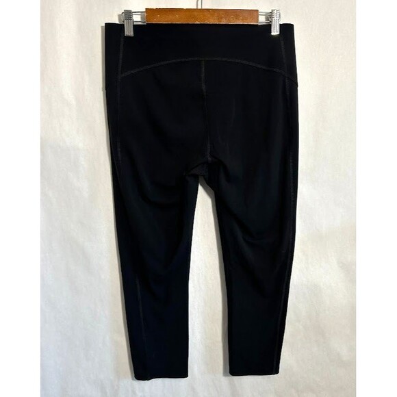 Spanx Cropped Icon Legging L Black High Rise Pull On Center-seam Free 50151R - Picture 3 of 6